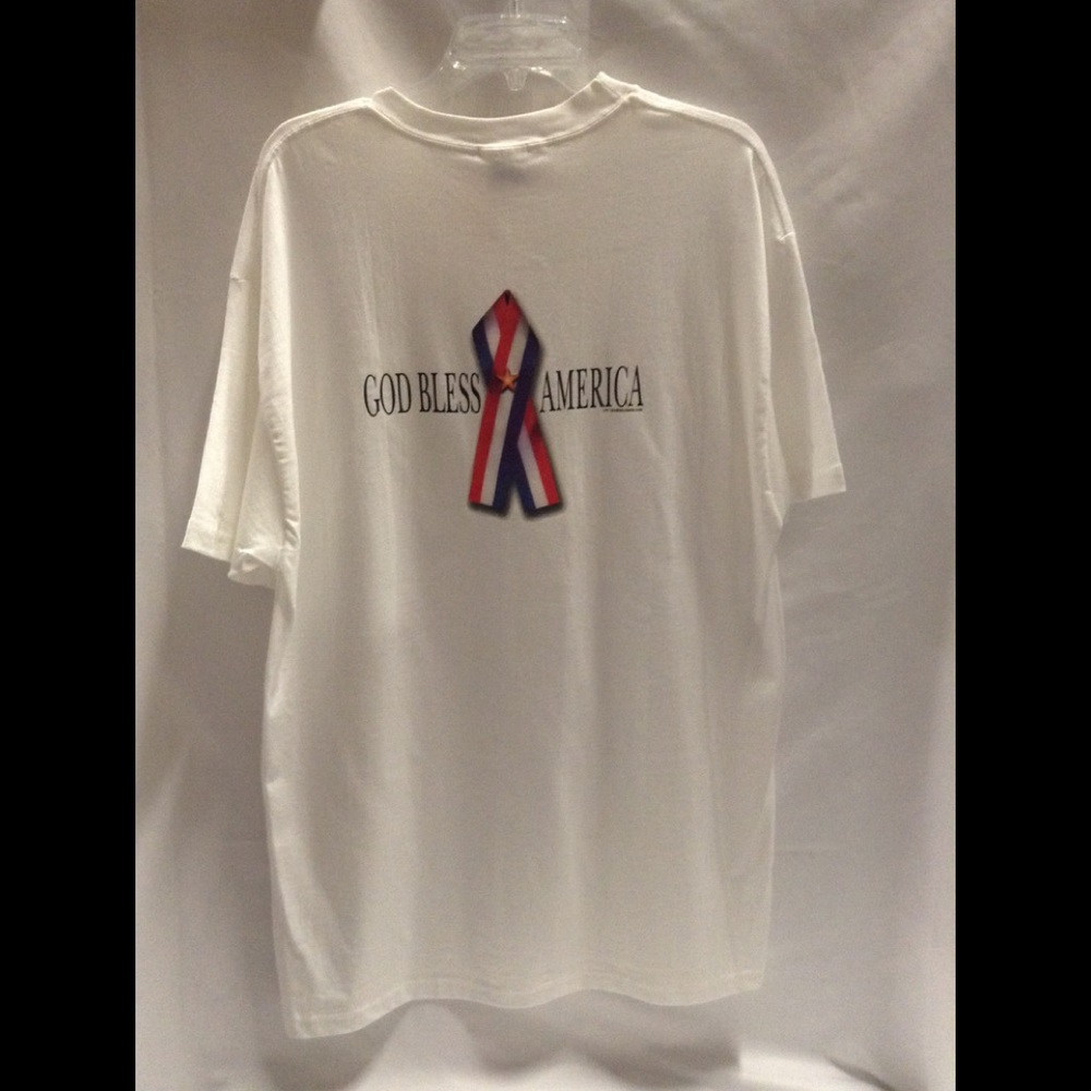 God bless America ribbon Patriotic t-shirt